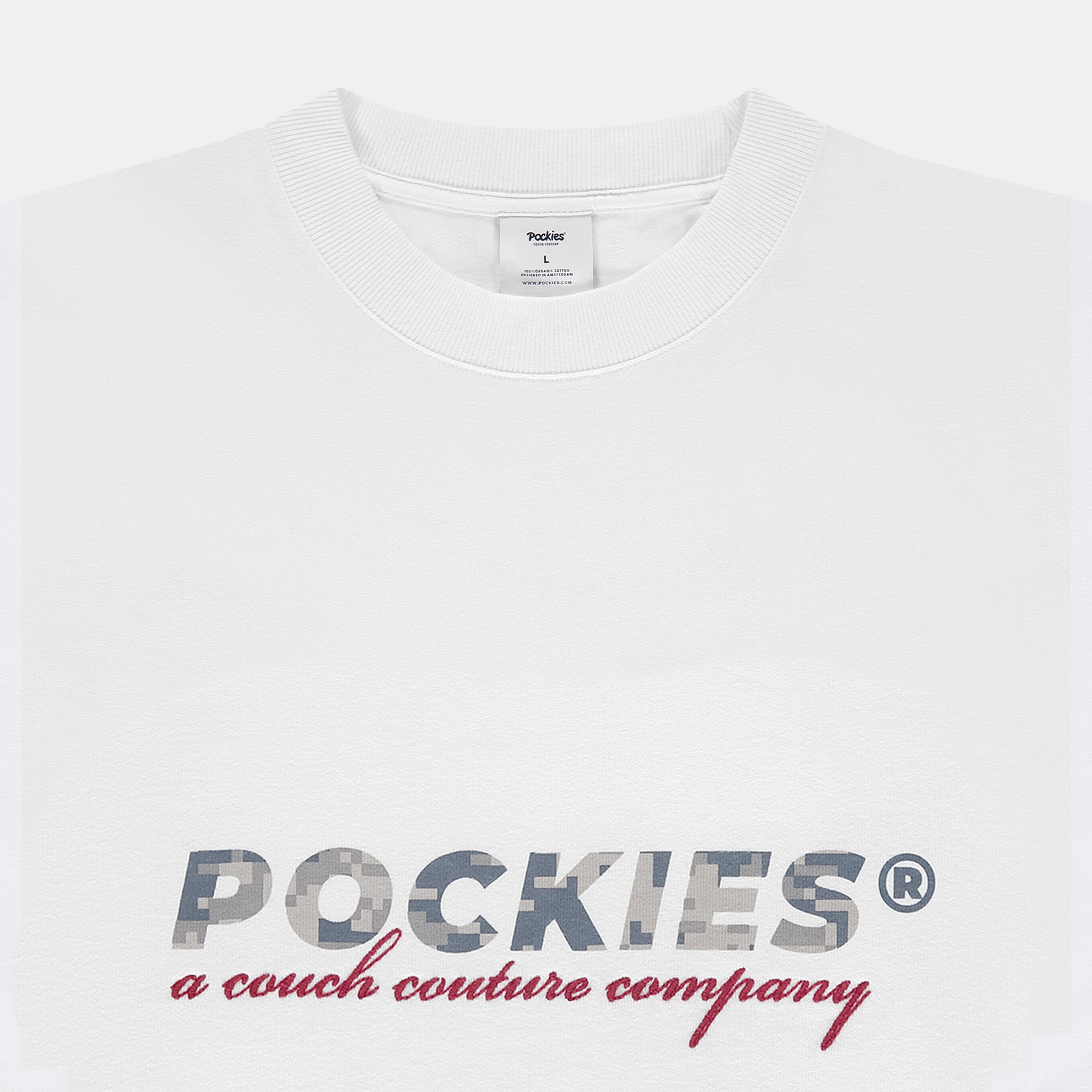 Camo Logo Tee - White