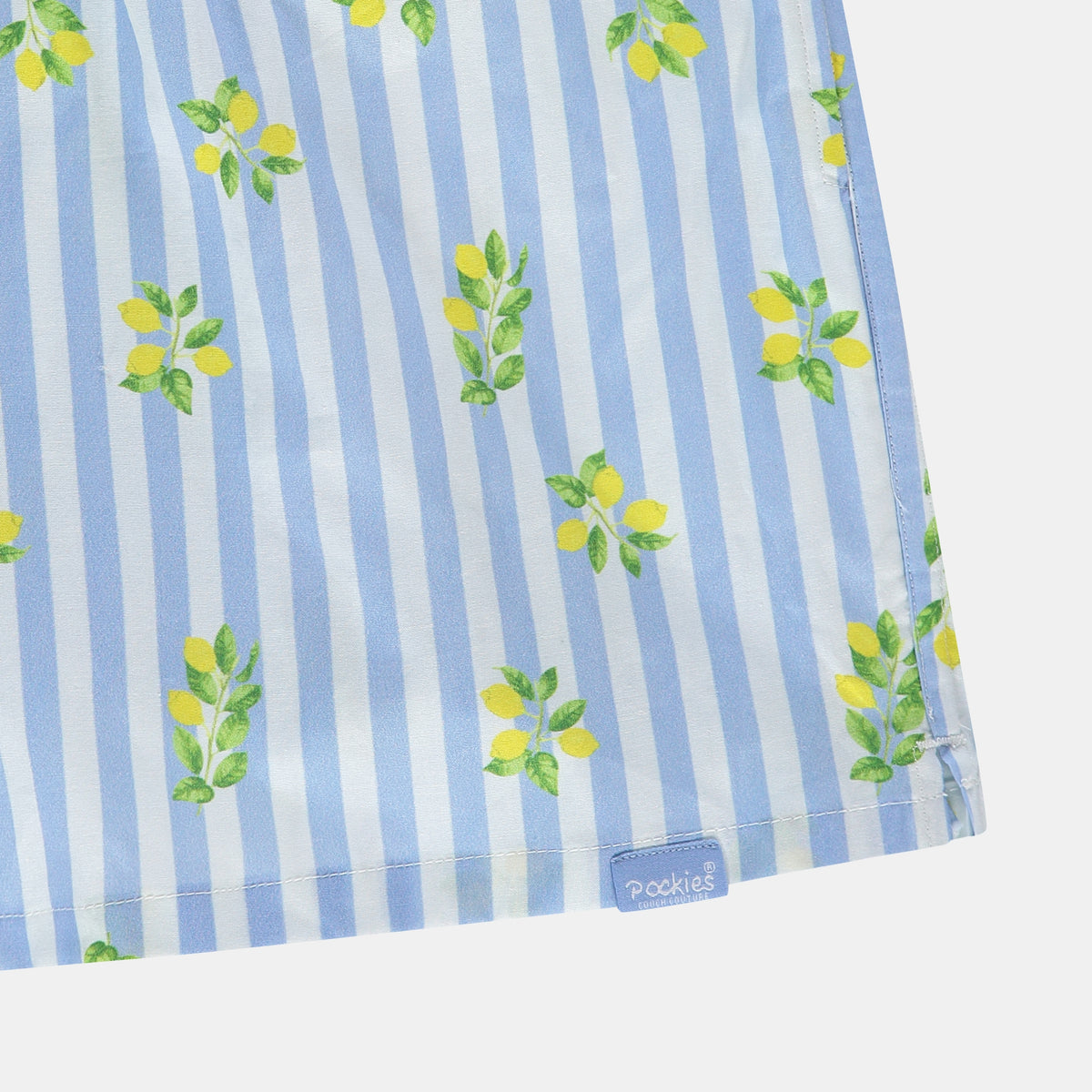 Goodlife boxer shorts in blue by Pockies, leg label