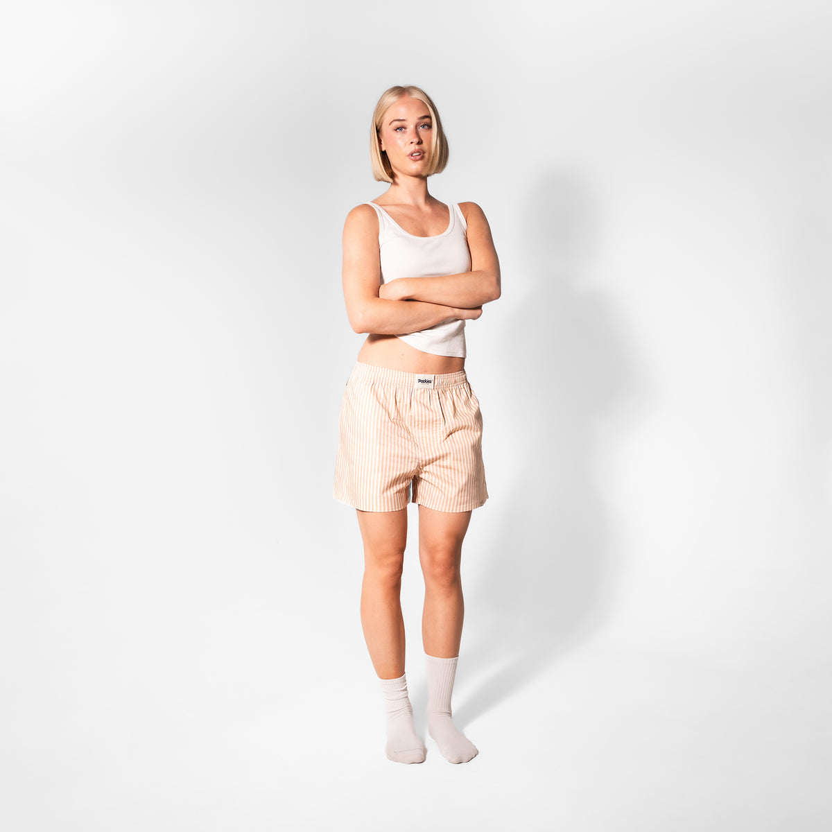 Sand Striped- Boyfriend Boxers
