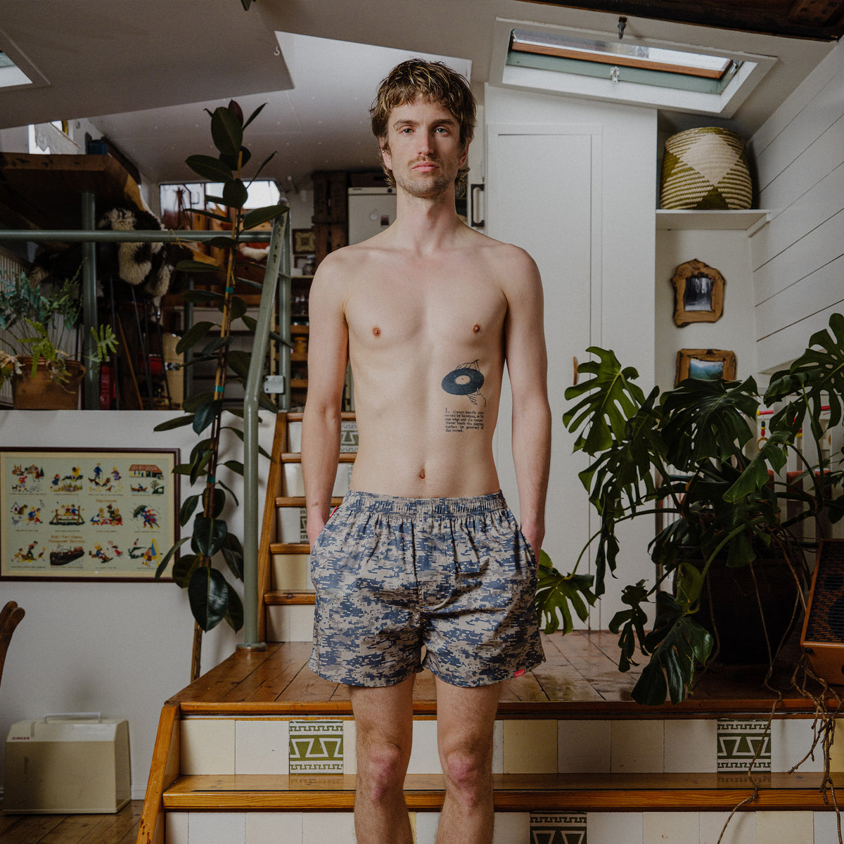 Camo Boxers - Natural