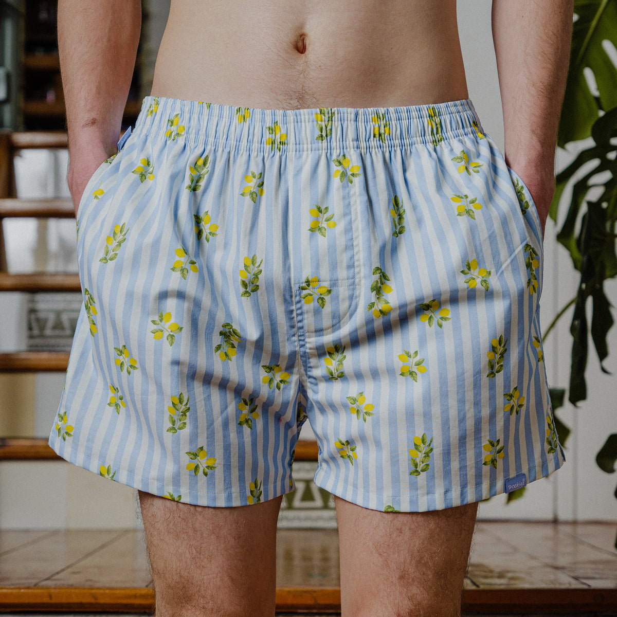 Goodlife boxer shorts in blue by Pockies